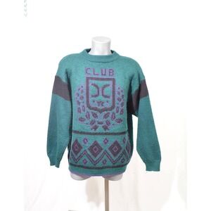 Vintage 1980s Eagle Jeans Size XL Thick‎ Knit Oversized Cosby Sweater